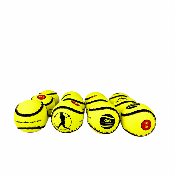 Official Size 5 Sliotars Yellow  12 pack