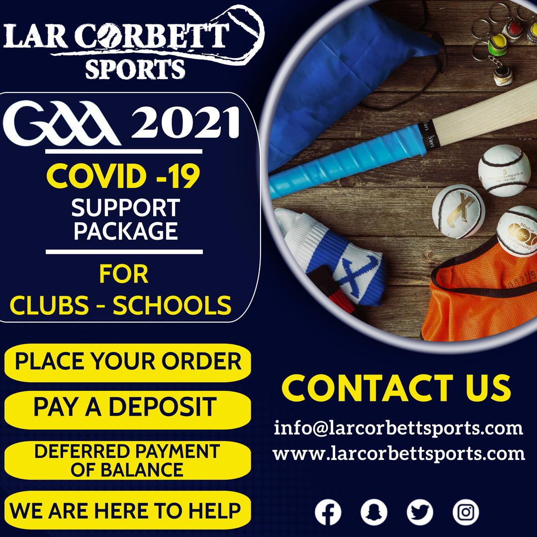 Lar Corbett Sports GAA Clubs & Schools Offer 2021
