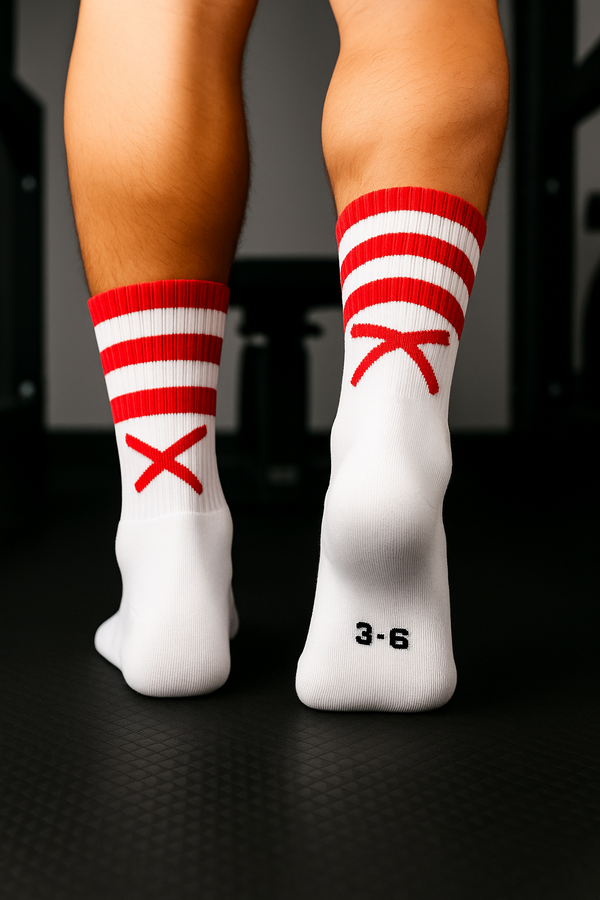 X Pro Midi Sock (Red & White)