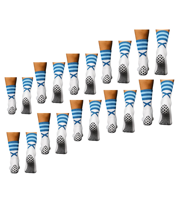 Bulk Offers- X Pro Midi Grip Sock (Navy & Blue)