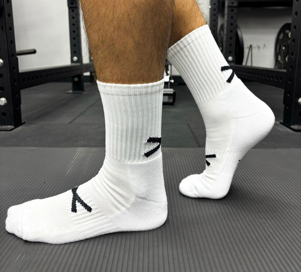 X Pro Midi Sock (plain white)