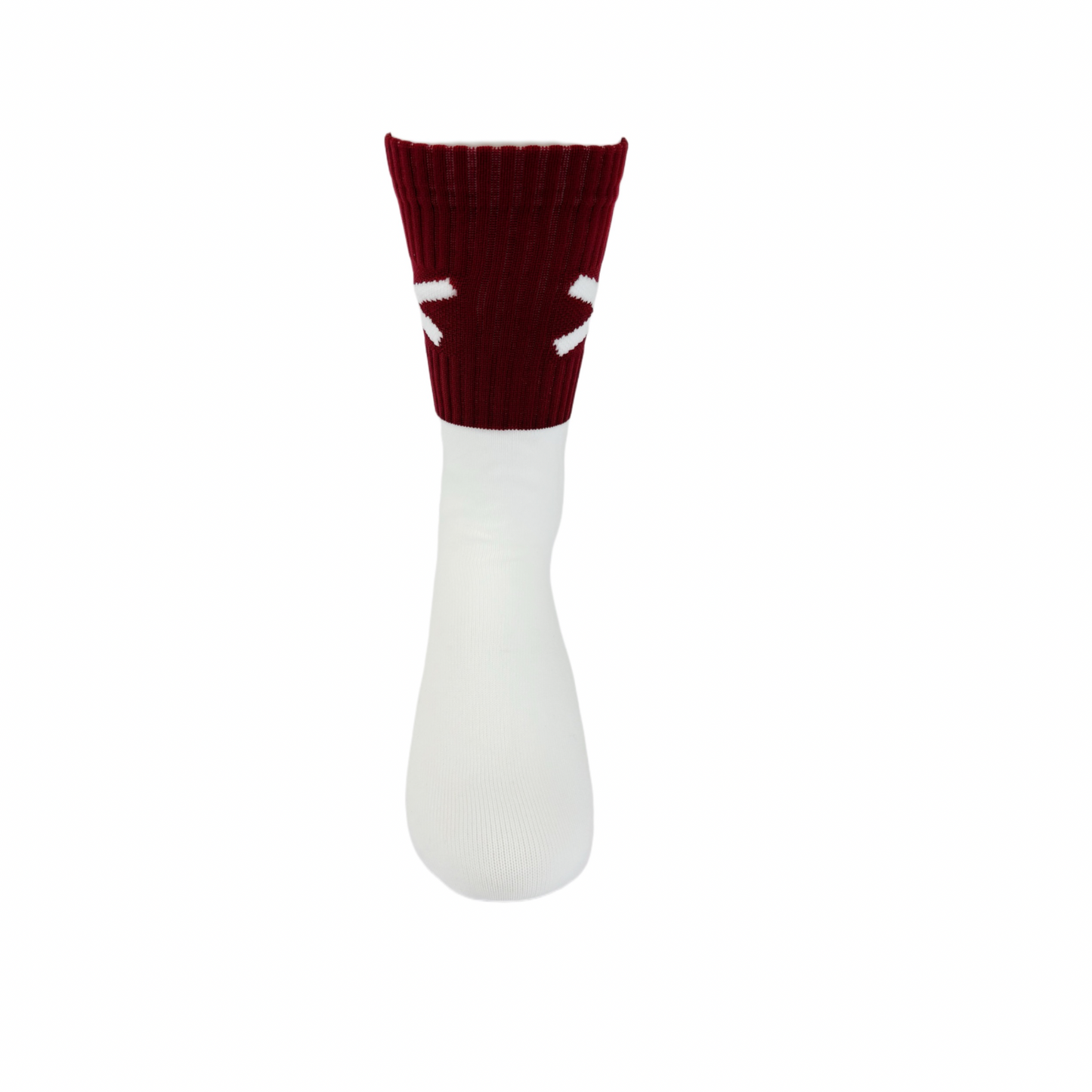 New and Improved X Gaelic Games sock (Maroon and White)
