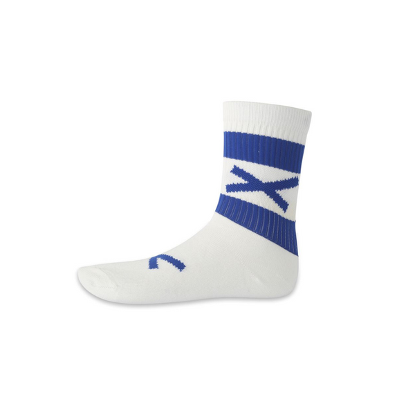 GAA Hoop Socks- Half Sock (Blue & White)