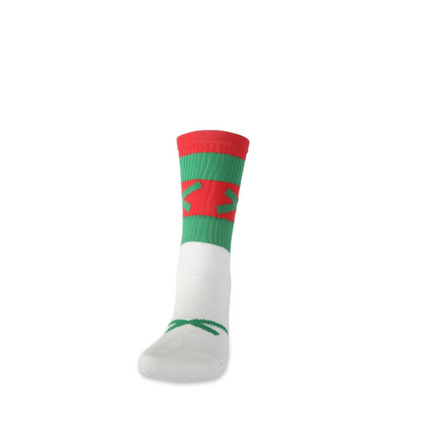 GAA Hoop Sock- Half Sock (Red & Green)