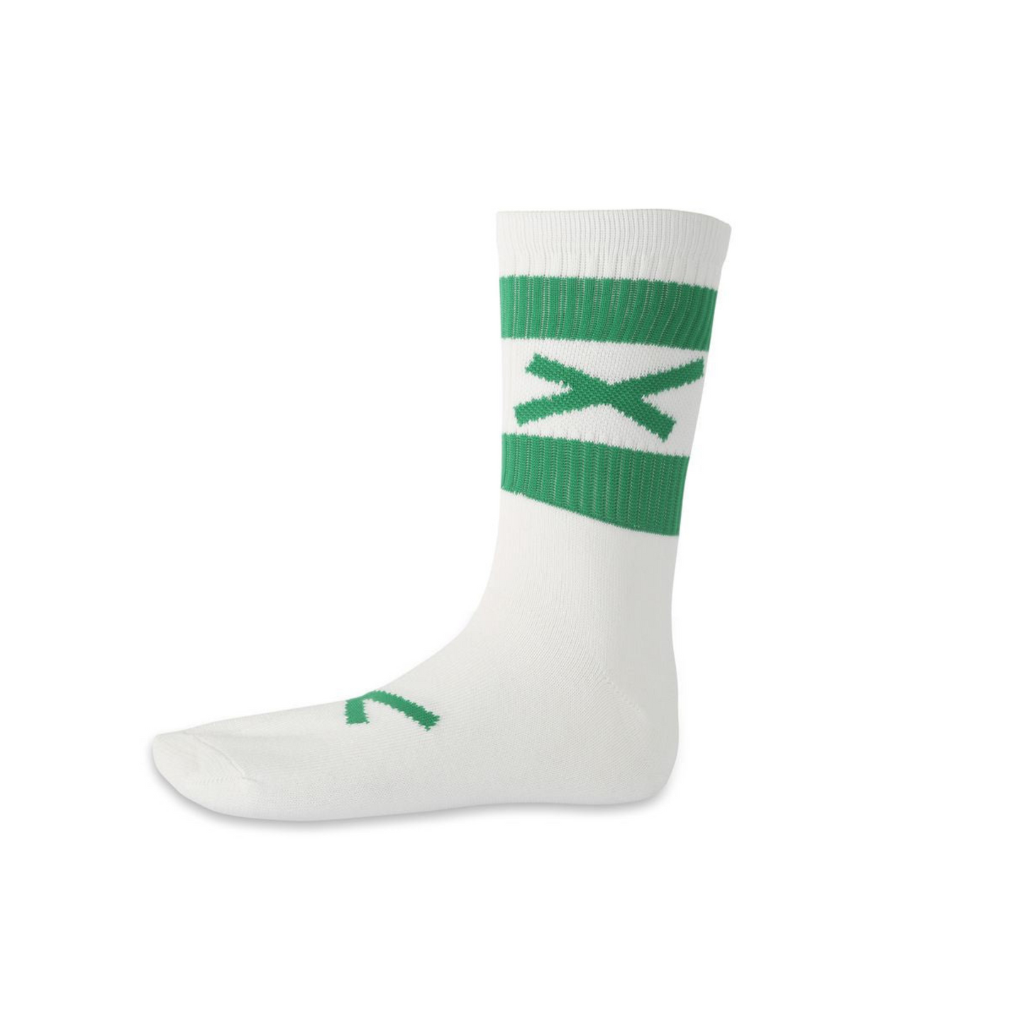 GAA Midi Socks Half Sock (Green & White) Lar Corbett Sports