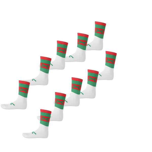 Bulk Offers GAA Hoop Sock (Red & Green)