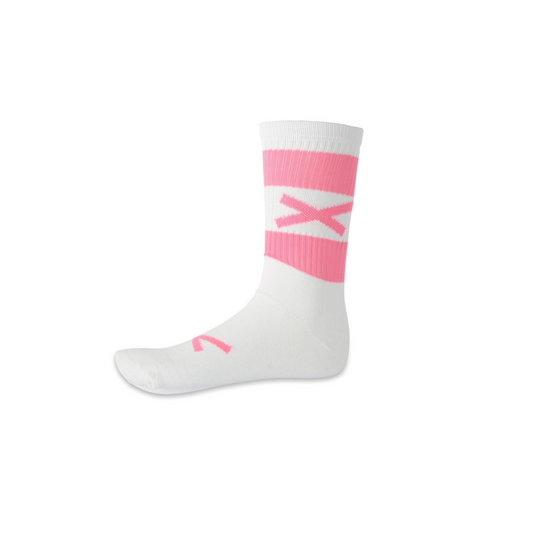 GAA Midi Socks- Half Sock (Pink & White)