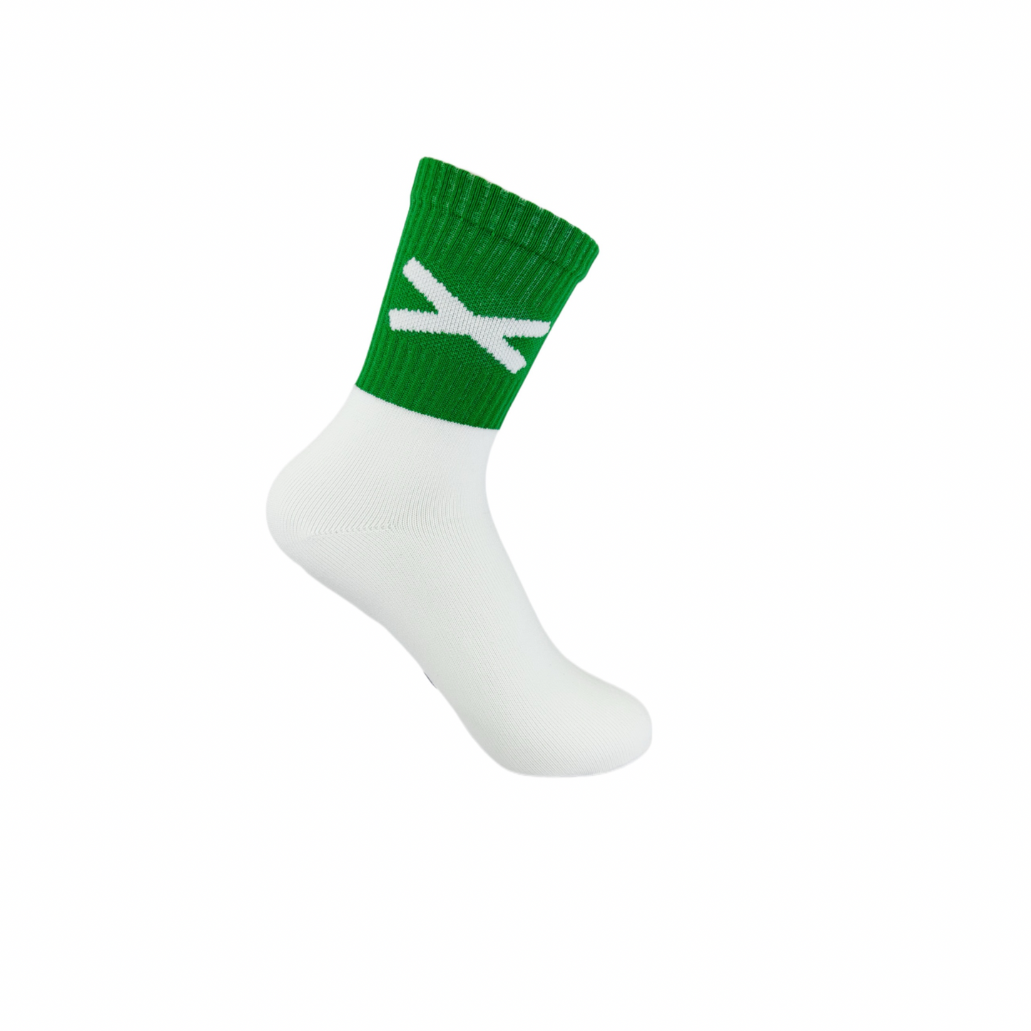 New and Improved X Gaelic Games Sock (Green and White)