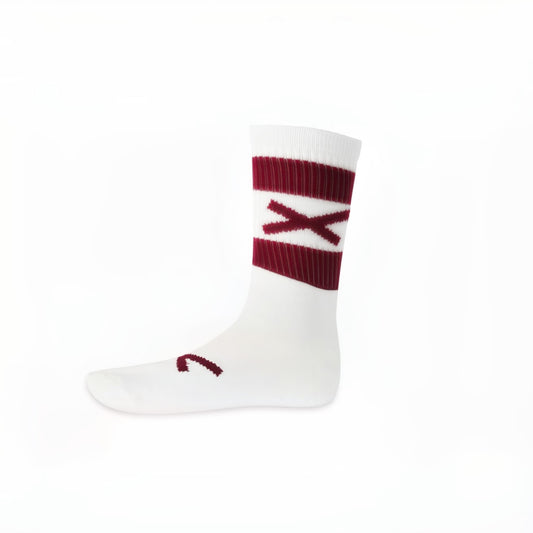 GAA Midi  Socks Half socks (Maroon + White)