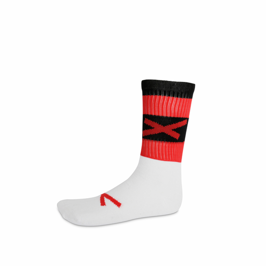 Midi GAA Sock- Half Sock (Black & Red)
