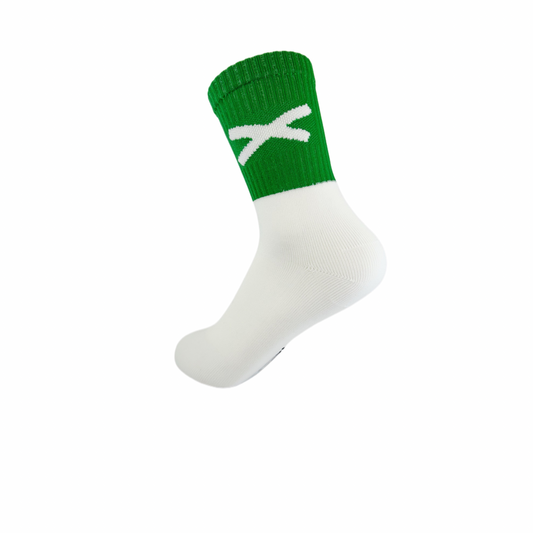 New and Improved X Gaelic Games Sock (Green and White)