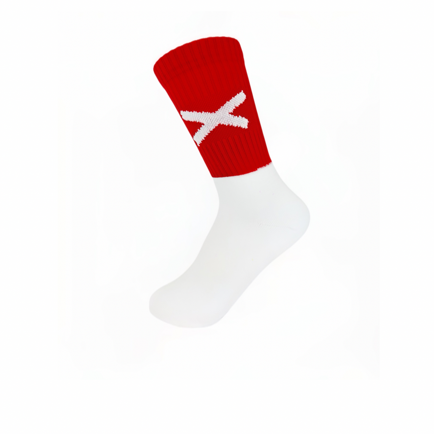 New and Improved X Gaelic Games sock (Red and White)