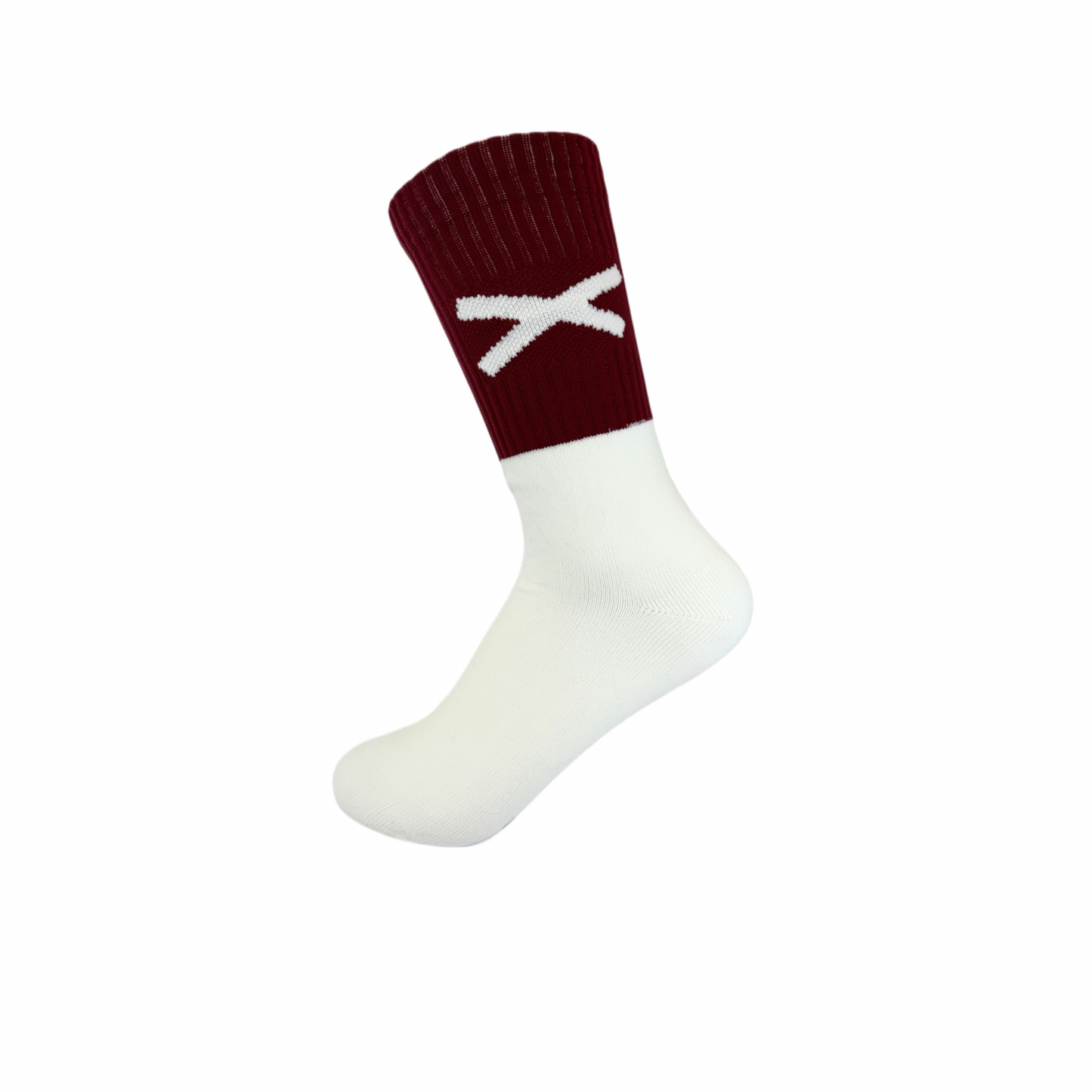 New and Improved X Gaelic Games sock (Maroon and White)