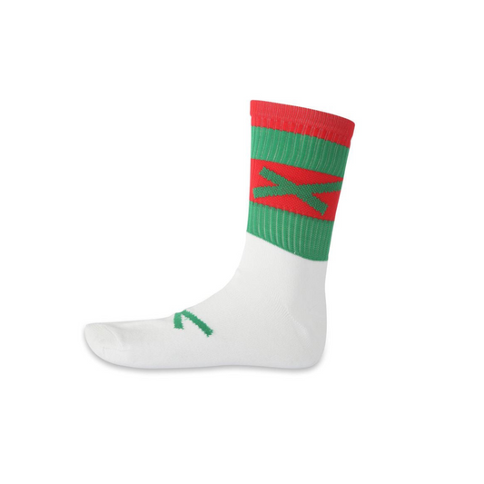 Midi GAA Sock- Half Sock (Red & Green)