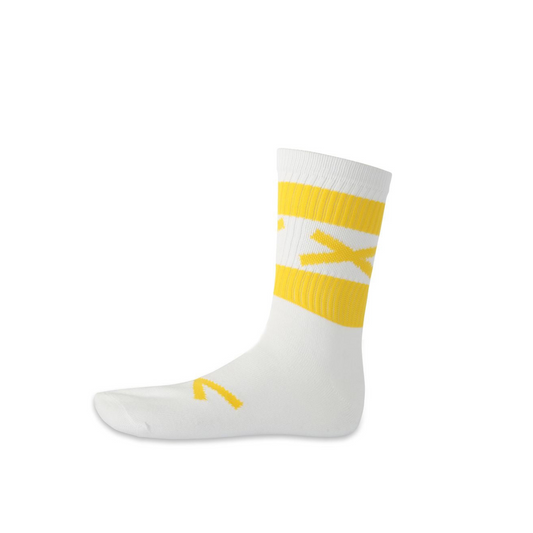 Midi GAA Sock- Half Sock (Yellow & White)