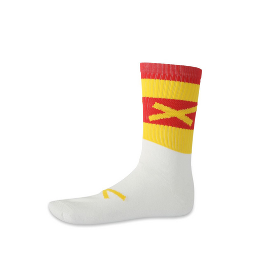 Midi GAA Sock- Half Sock (Red & Yellow)