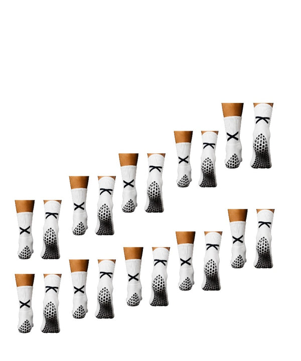Bulk Offers- X Pro Midi Grip Sock (plain white)