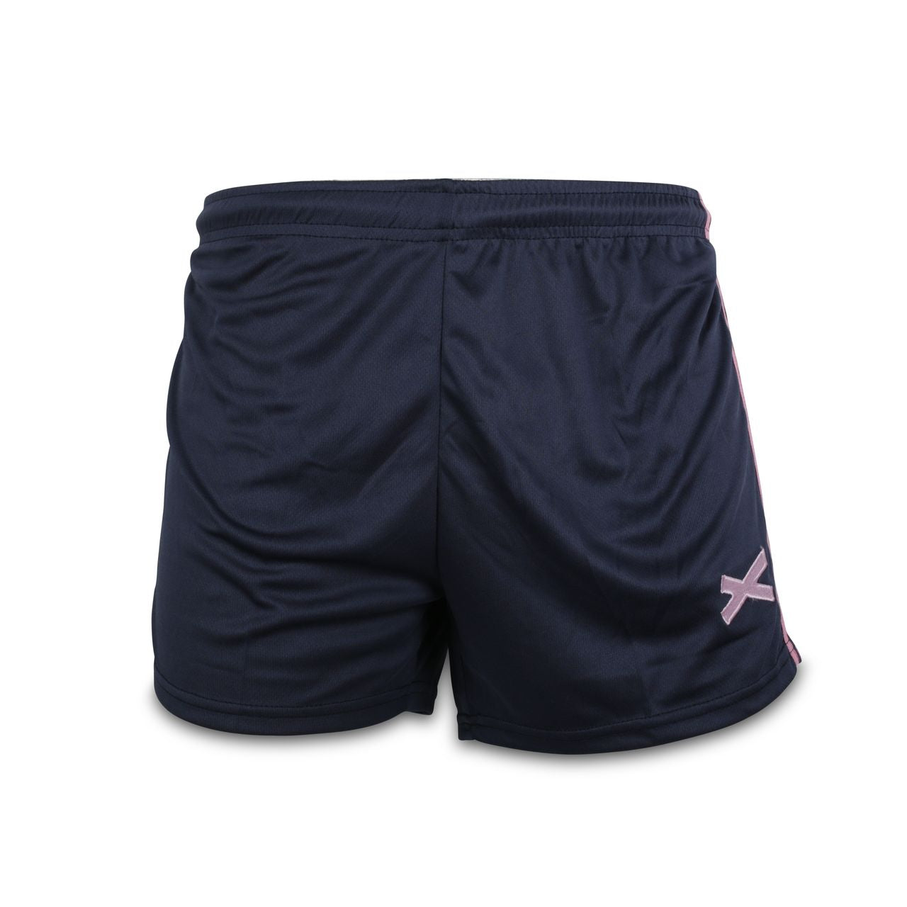 GAA Shorts Navy with Pink Stripes Gaelic Games Sportswear