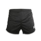GAA Shorts Black with White Stripes Gaelic Games Sportswear