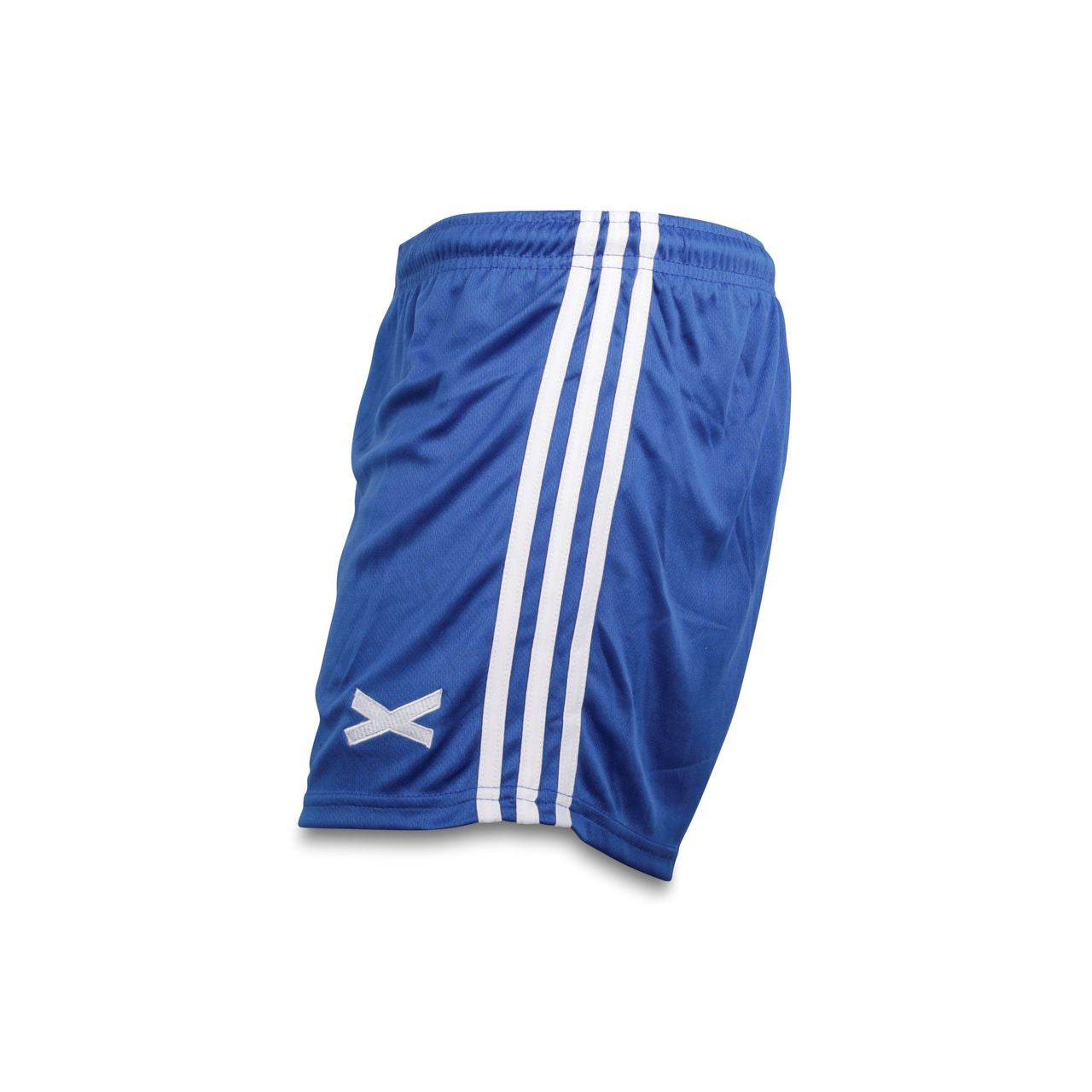 GAA Shorts Blue with White Stripes Gaelic Games Sportswear