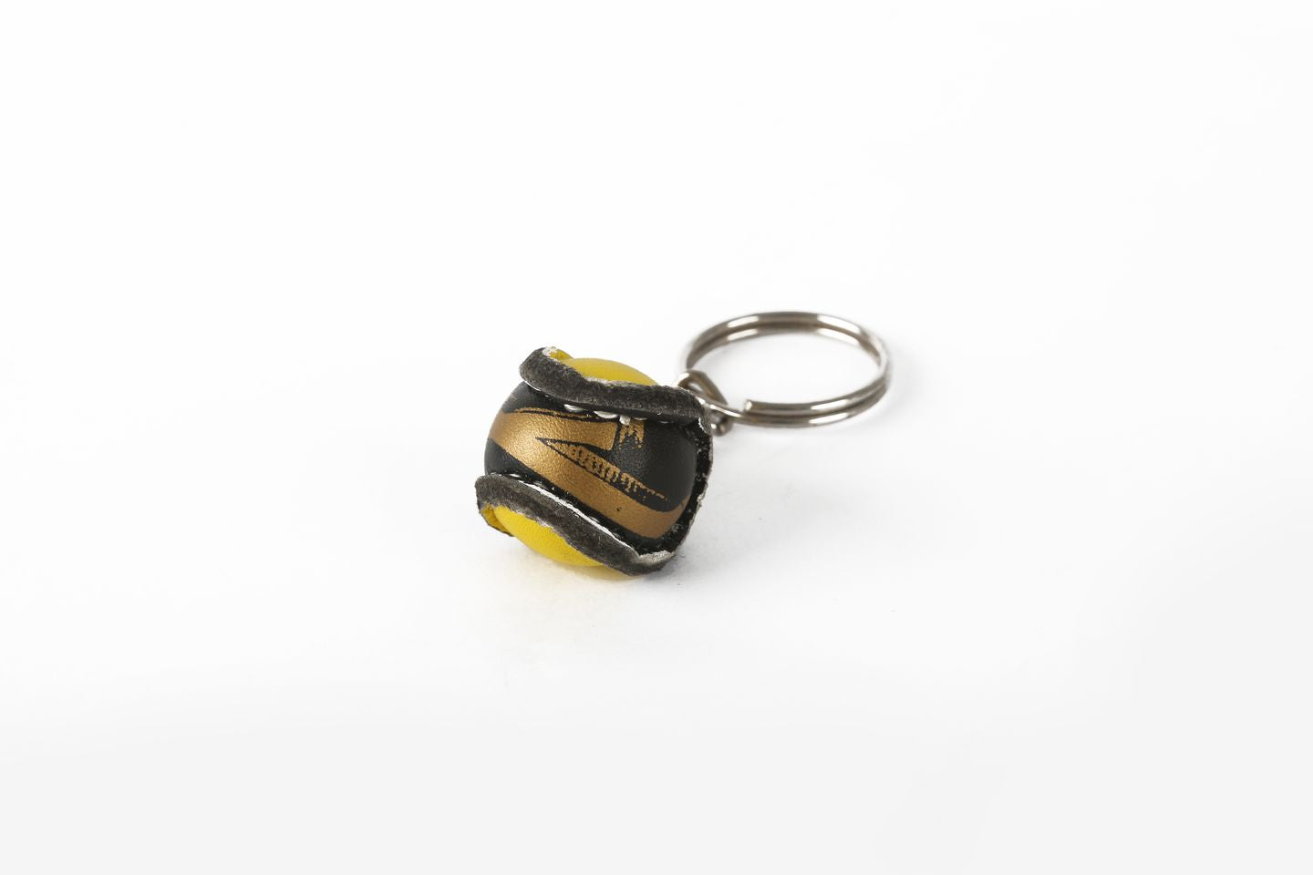 Sliotar Key Ring Black & Amber